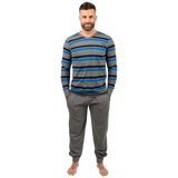 J.Press v nyakú passzés pizsamaszett csíkos felsővel